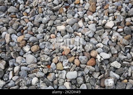 Brughiera stretta con campi di selce Foto Stock