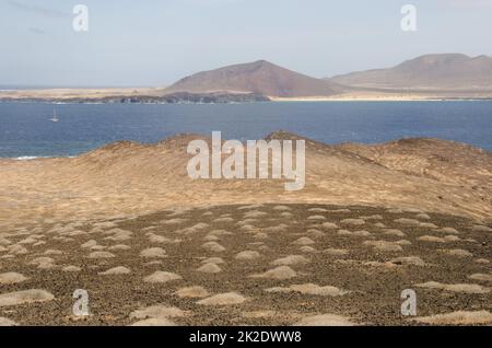 Montana Clara e la Graciosa. Foto Stock