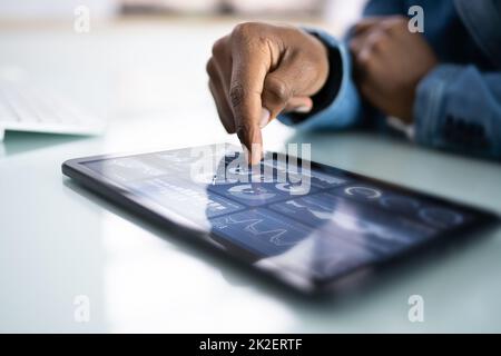 Acquisizione e deposito degli assegno bancario in remoto Foto Stock