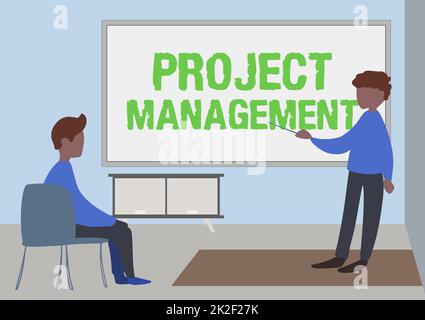 Ispirazione che mostra la direzione del progetto del segno. Internet Concept Application capacità di processo per raggiungere obiettivi e obiettivo insegnante e studente disegno avere classe privatamente all'interno Di Una classe. Foto Stock