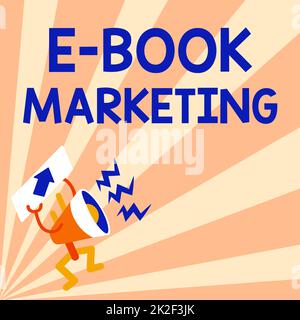 Didascalia concettuale e Marketing Libro. Panoramica aziendale file digitale che può essere utilizzato su qualsiasi computer compatibile Megaphone visualizzazione di un messaggio importante che mostra un rapporto dettagliato Foto Stock