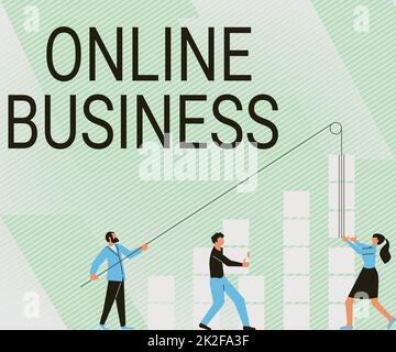 Didascalia concettuale Online Business. Business Concept transazione commerciale condividere informazioni in Internet Illustrazione di partner costruire nuove idee meravigliose per il miglioramento delle competenze. Foto Stock