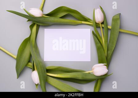 Vuoto per un biglietto di auguri o un invito. Concetto di vacanza. Foto Stock