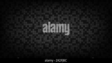 Squares nero mesh carbonio scuro fibra di carbonio - Vector Foto Stock