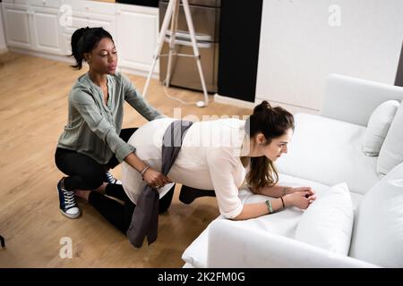 Cura e trattamento del terapeuta Doula Foto Stock