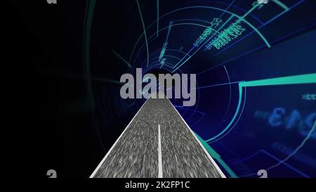 Guidare nel mondo della scienza e dell'ingegneria tecnologica Foto Stock