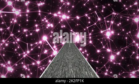 Guidare nel mondo della scienza e dell'ingegneria tecnologica Foto Stock