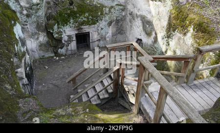 Necropoli di Bet sheÂ'arim: Un punto di riferimento del Rinnovamento Ebraico - Bet sheÂ'arim, Israele e patrimonio mondiale dell'UNESCO Foto Stock