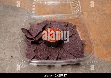 Patatine fritte e Salsa Foto Stock