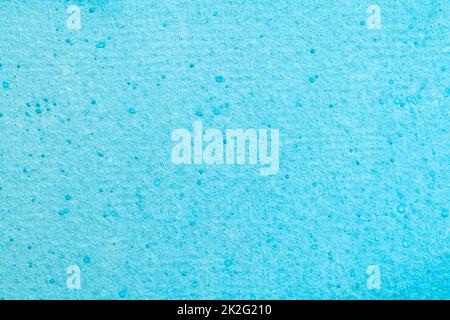Astratto arte sfondo blu chiaro e ciano colori. Pittura acquerello su tela con sfumatura turchese. Frammento di artwork su carta con patt Foto Stock