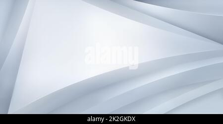 Astratto puro bianco 3D sfondo Foto Stock