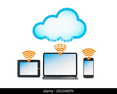 Il cloud computing concept Foto Stock