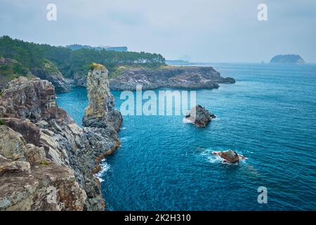 Oedolgae Rock, Jeju Island, Corea del Sud Foto Stock