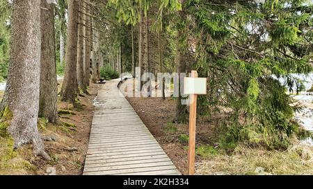 Sentiero della riserva naturale di Kladska Foto Stock