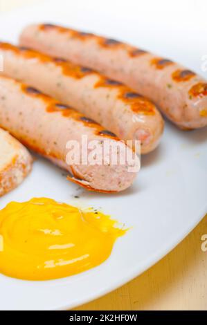 Tradizionale tedesco salsicce wurstel Foto Stock