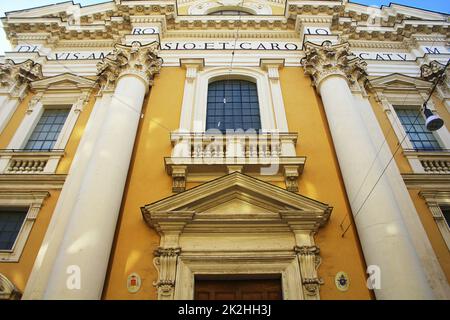 Basilica dei santi Ambrogio e Carlo il Corso, Roma Foto Stock