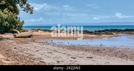 Bella vista della costa del Parco Nazionale Masoala in Madagascar Foto Stock