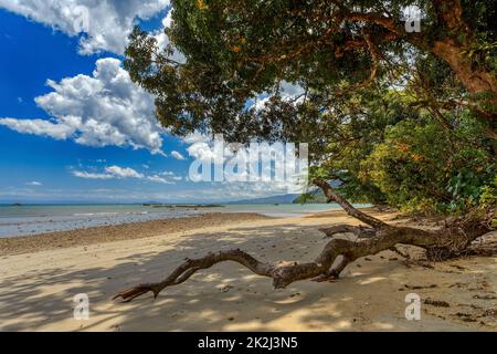 Bella vista della costa del Parco Nazionale Masoala in Madagascar Foto Stock
