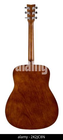 Vista posteriore della classica chitarra acustica Foto Stock