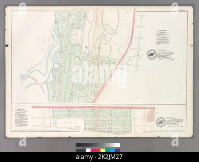 Cartografica, Mappe. 1888 - 1897. Lionel Pincus e la Principessa Firyal Map Division. Bronx (New York, N.Y.) Piastra 12: Mappa n° 149 delimitata da Harlem River (River Ave.), James St., Washington Ave. (Villaggio di Morrisania) e Juliet St. - Mappa n° 140: Delimitata da Harlem Rail Road, Upper Morrisania, e Morrisania Village. Foto Stock