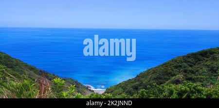 Il sentiero panoramico della prateria Xuhai Prairie Pingtung County, Taiwan Foto Stock