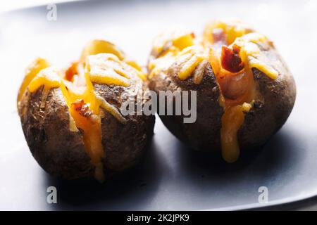 patate cheesy giacca Foto Stock