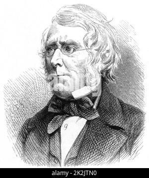 William Edmond Logan (1798-1875) geologo canadese. Autore di 'Geologia del Canada' (1863). Da "Life of Sir Roderick I. Murchison" di Archibald Geikie (Londra, 1875). Incisione. Foto Stock