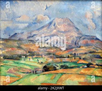 Paul Cézanne Scuola francese la montagne Sainte Victoire 1885-1887 olio su tela Amsterdam, Museo Stedelijk Foto Stock