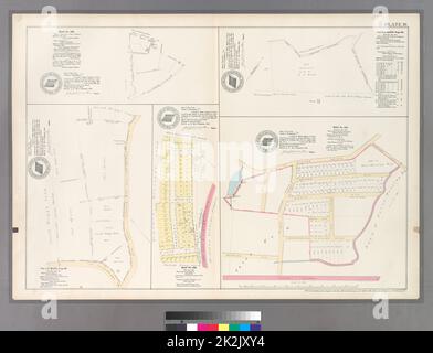 Cartografica, Mappe. 1888 - 1897. Lionel Pincus e la Principessa Firyal Map Division. Bronx (New York, N.Y.) Piastra 30: Mappa No. 368 delimitato da scuola o Mill Brook, Bussing Lane e Harlem Railroad. 1 di Mappe, pagina 28: Delimitata da strada che conduce verso Yonkers, strada che conduce a Kingsbridge. 1 di Mappe, pagina 29. 246: Delimitata da Isaac St., Berrian Ave., John St. E Prospect Ave.- Mappa No. 209: Delimitata da Road to Williams Bridge, Bussings Lane, Franklin Ave, Harlem Railroad e corsa Ave. Foto Stock