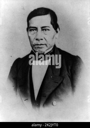 Benito Pablo Juárez (Oaxaca, 1806-1872) è stato un indiano Zapotec, che ha ricoperto cinque mandati come presidente del Messico: 1858–1861 come interim. Foto Stock