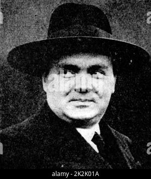 Paul-Henri Spaak (1899-1972) socialista belga, avvocato e statista internazionale. Primo Ministro 1838-1939, 1946 marzo 1947-1949. Ministro degli esteri 1939-1949. Foto Stock