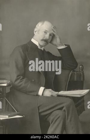 Il maggiore generale John Frederick Maurice (1841-1912) c1890. Soldato inglese che ha visto servizio ad Ashanti, Sud Africa, Egitto e Sudan. Professore di arte e storia militare, presso il Military staff College 1885-1892." Foto Stock