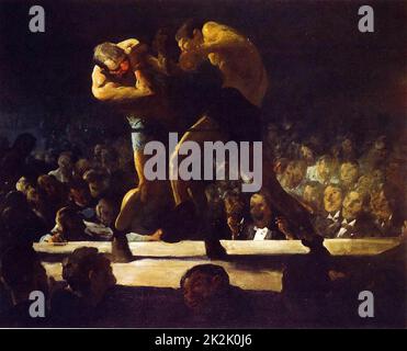 George Wesley Bellows American School (Ashcan School) Club Night 1907 olio su tela (135 x 109 cm) Washington, National Gallery of Art Foto Stock