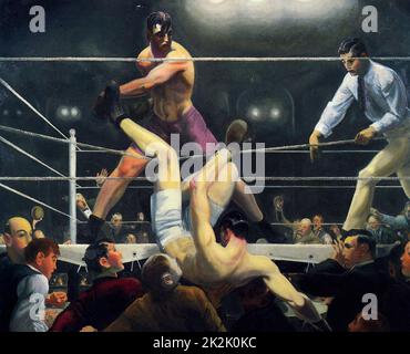 George Wesley Bellows American School (Ashcan School) Dempsey and Firpo 1924 Oil on Canvas Houston, Museum of fine Arts Foto Stock