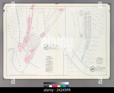 Cartografica, Mappe. 1888 - 1897. Lionel Pincus e la Principessa Firyal Map Division. Bronx (New York, N.Y.) Piastra 4: Mappa No. 302 delimitato da Harlem River, 149th Street e Post Road da New York a Boston.- Mappa No. 549 delimitato da Grove St., Cottage St., Villa Place, Old Boston Road, 130th Street, 4th Avenue, Macomb Avenue e Walton Avenue. Foto Stock