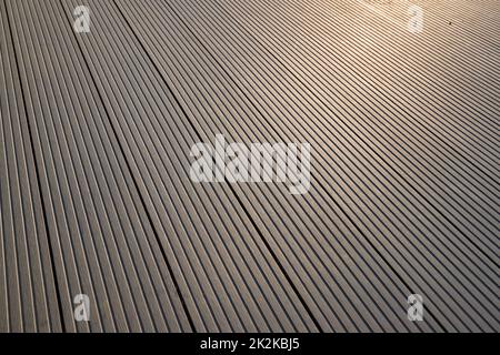 WPC legno plastica Composit Deck Texture Foto Stock