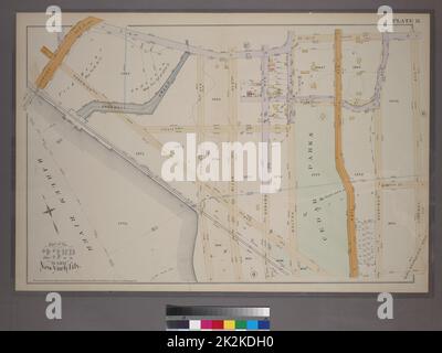 Cartografica, Mappe. 1887. Lionel Pincus e la Principessa Firyal Map Division. New York (N.Y.), Manhattan (New York, N.Y.) Piastra 11: Delimitata da E. 161st St., Sherman Ave., E. 156th St., Railroad Ave. Ovest, Sedgwick Ave. E Jerome Ave. Parte del 23rd Ward, New York City. Foto Stock