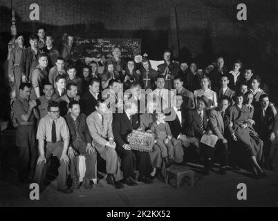 Valse brillante regista: Jean Boyer France, 1949 Mártha Eggerth, Jan Kiepura sul set Foto Stock