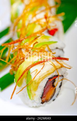 Sushi fresco combinazione scelta selezione assortimento Foto Stock