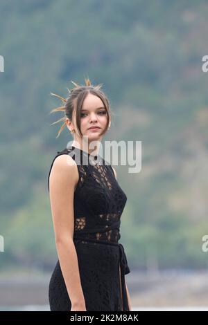 Donostia / San Sebastian. Spagna. 20220923, Zoe Arnao ha partecipato 'Apagon' Photocall durante 70th San Sebastian International Film Festival al Kursaal Palace il 23 settembre 2022 a Donostia / San Sebastian, SpainDonostia / San Sebastian. Spagna. 20220923, Foto Stock