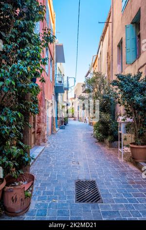 Pittoresche strade panoramiche della città veneziana di Chania. Chania, Creete, Grecia Foto Stock