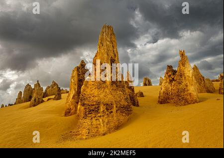 Eccezionale deserto dei pinnacoli nel Parco Nazionale di Namung. Foto Stock