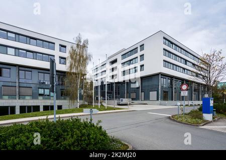 Jena Justice Center con Corte superiore Regionale, Procuratore Generale, Corte Distrettuale e Corte degli Avvocati Foto Stock