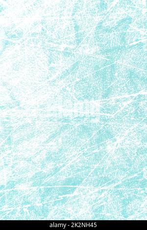 Ice texture azzurro - sfondo lago invernale con graffi Foto Stock