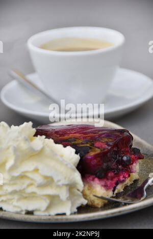 caffè e torta Foto Stock