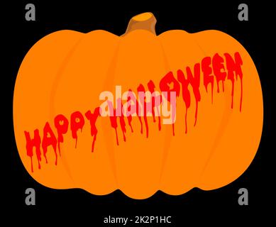 Totaly Evil Halloween zucca Foto Stock