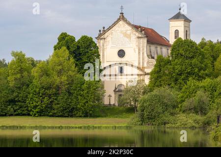 Klaster Vicino Nova Bystrice, Jindrichuv Hradec District, South Bohemian Region, Repubblica Ceca Foto Stock