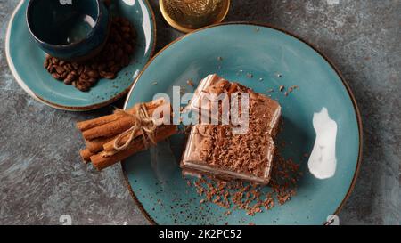 Gelato al cioccolato e alla vaniglia grasso vegetale aromatizzato al cemacao Foto Stock