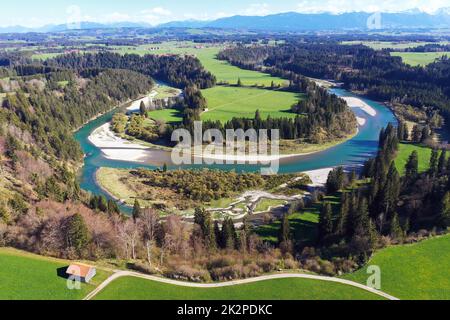 Vista aerea del circuito Litzauer con il bel tempo Foto Stock