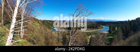 Vista aerea del circuito Litzauer con il bel tempo Foto Stock